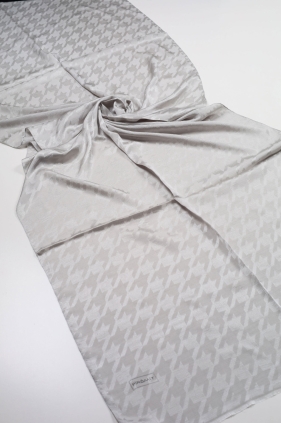 Piramit Monogram Floş Şal - Desen-05