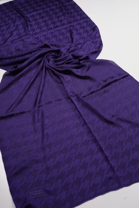 Piramit Monogram Floş Şal - Desen-05