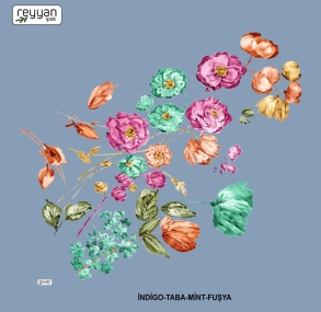 Reyyan İpek Desenli Oyalık Yazma - 14978