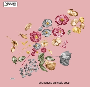 Reyyan İpek Desenli Oyalık Yazma - 14978