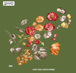 Reyyan İpek Desenli Oyalık Yazma - 14978