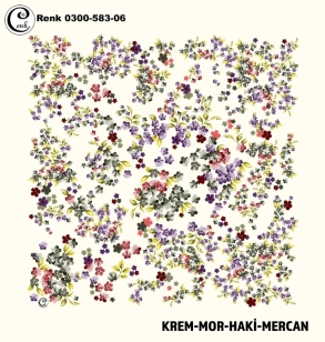 Cenk Desenli Oyalık Yazma - 0300-583