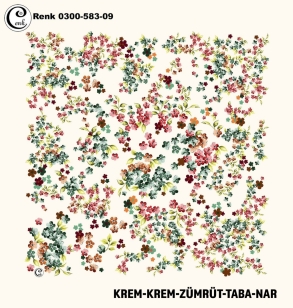 Cenk Desenli Oyalık Yazma - 0300-583