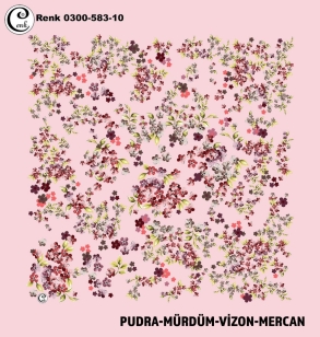 Cenk Desenli Oyalık Yazma - 0300-583