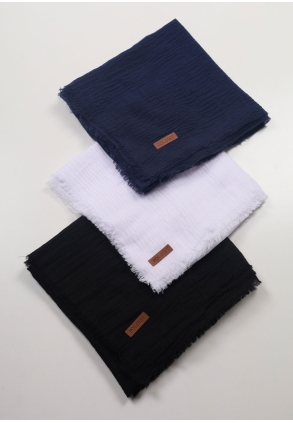 Poloist Düz Renk Bürümcük Eşarp - Desen-03