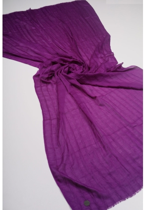 Bonjela Düz Renk Pliseli Bambu Şal - Desen-02