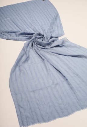 Bonjela Düz Renk Pliseli Bambu Şal - Desen-02