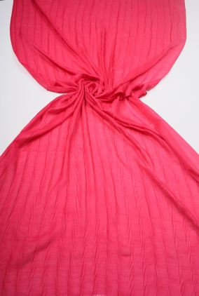 Bonjela Düz Renk Pliseli Bambu Şal - Desen-02