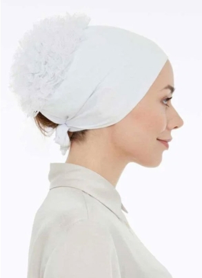 Lavender Fırfırlı Penye Bone 