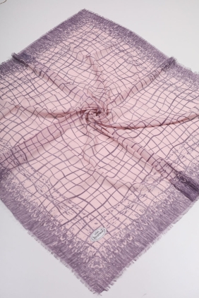 Yasemin İpek Desenli Sökme Tülbent - Desen-06