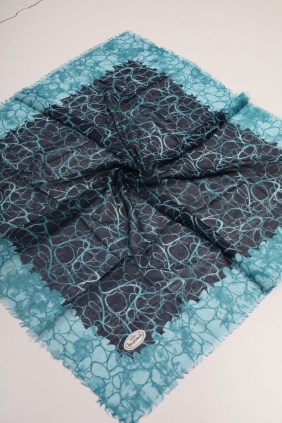 Yasemin İpek Desenli Sökme Tülbent - Desen-07