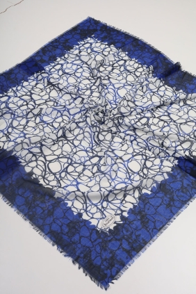 Yasemin İpek Desenli Sökme Tülbent - Desen-07