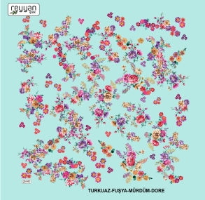 Reyyan İpek Desenli Oyalık Yazma - Desen-02