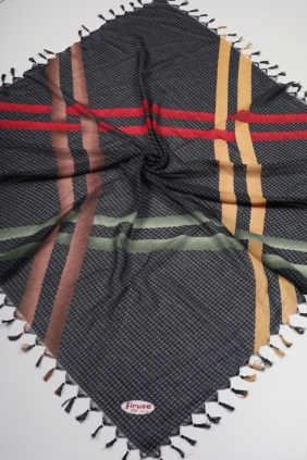 Firuze Star Desenli Boncuklu Tülbent - Desen-43