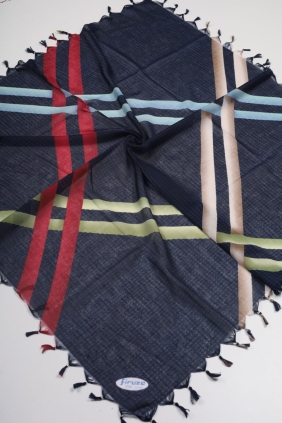 Firuze Star Desenli Boncuklu Tülbent - Desen-43