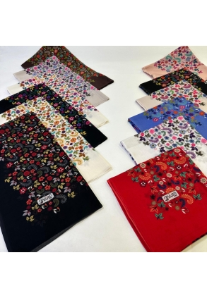 Reyyan İpek Desenli Oyalık Yazma - 15678