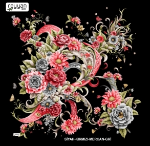 Reyyan İpek Desenli Oyalık Yazma - 15668