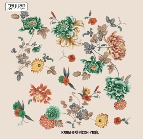 Reyyan İpek Desenli Oyalık Yazma - 15672