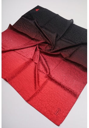 Piramit Kendinden Desenli Degrade Jakarlı Eşarp - Desen-01