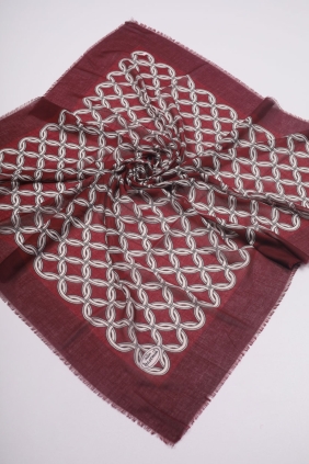 Yasemin İpek Desenli Sökme Tülbent - Desen-12