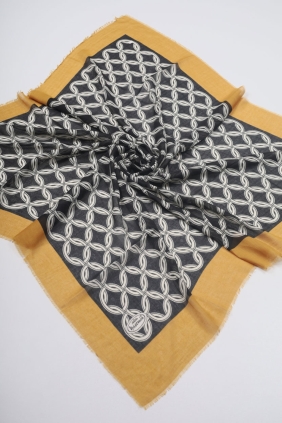 Yasemin İpek Desenli Sökme Tülbent - Desen-12