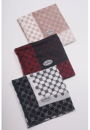 Yasemin İpek Desenli Sökme Tülbent - Desen-15