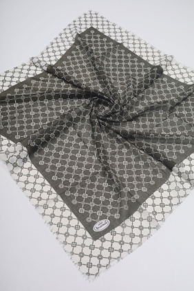 Yasemin İpek Desenli Sökme Tülbent - Desen-15