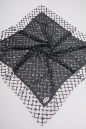 Yasemin İpek Desenli Sökme Tülbent - Desen-15