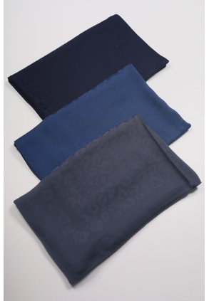 Hint İpek Kendinden Desenli Dora Şal - Desen-01