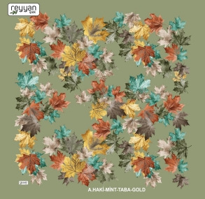 Reyyan İpek Desenli Oyalık Yazma - 16647