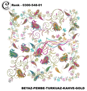 Cenk Desenli Oyalık Yazma - 0300-548