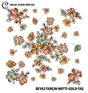 Cenk Desenli Oyalık Yazma - 0300-585