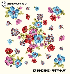 Cenk Desenli Oyalık Yazma - 0300-585