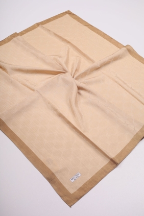 Hint İpek Kendinden Desenli Monogram Eşarp - Desen-07