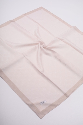 Hint İpek Kendinden Desenli Monogram Eşarp - Desen-07