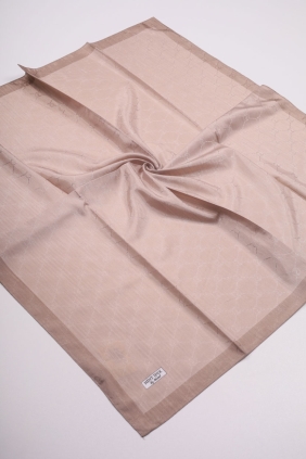 Hint İpek Kendinden Desenli Monogram Eşarp - Desen-07