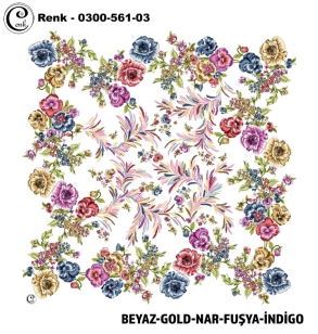 Cenk Desenli Oyalık Yazma - 0300-561