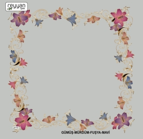 Reyyan İpek Desenli Oyalık Yazma - Desen-05