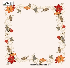 Reyyan İpek Desenli Oyalık Yazma - Desen-05