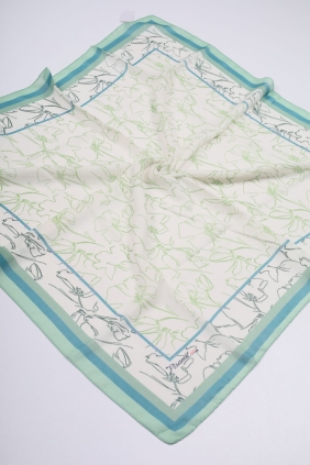 Piramit Desenli Dijital Soft Eşarp - Desen-27