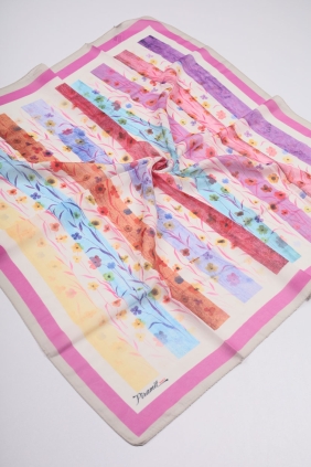 Piramit Desenli Dijital Soft Eşarp - Desen-32