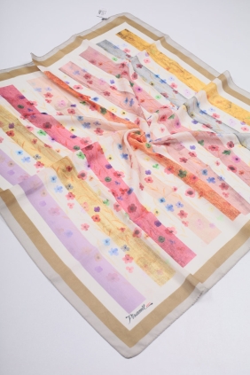 Piramit Desenli Dijital Soft Eşarp - Desen-32