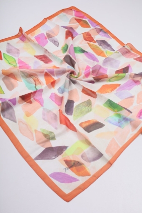 Piramit Desenli Dijital Soft Eşarp - Desen-33