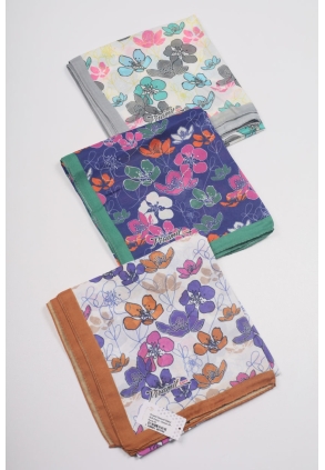 Piramit Desenli Dijital Soft Eşarp - Desen-35