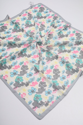 Piramit Desenli Dijital Soft Eşarp - Desen-35