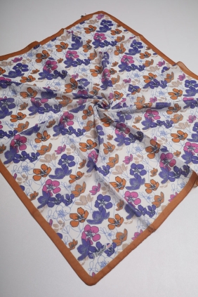 Piramit Desenli Dijital Soft Eşarp - Desen-35