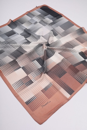 Piramit Desenli Dijital Soft Eşarp - Desen-36