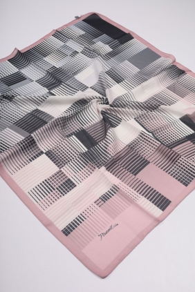 Piramit Desenli Dijital Soft Eşarp - Desen-36