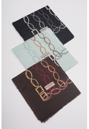 Madame Polo Desenli Sökme Tülbent - Desen-05