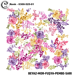 Cenk Desenli Oyalık Yazma - 0300-525